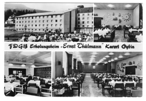 AK, Kurort Oybin, FDGB-Erholungsheim "Ernst Thälmann", vier Abb., 1987