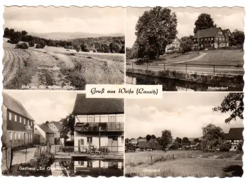 AK, Weifa über Neukirch Oberlausitz, vier Abb.,  1961