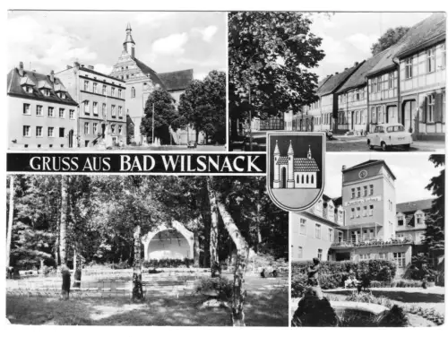 AK, Bad Wilsnack, vier Abb. und Wappen, 1969