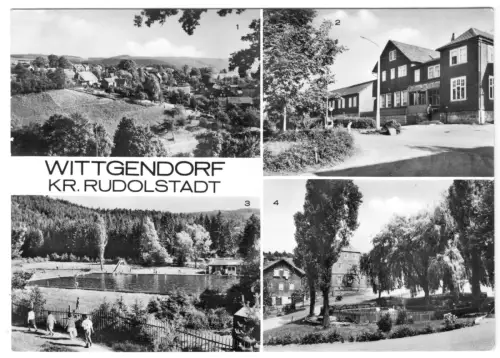 AK, Wittgendorf Kr. Rudolstadt, vier Abb., 1979