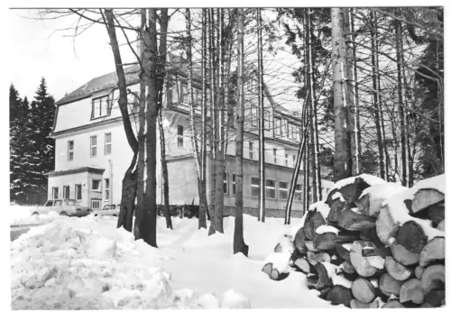 AK, Tanne Kr. Wernigerode, Erhohlungsheim "Tanneck", Winteransicht, 1978