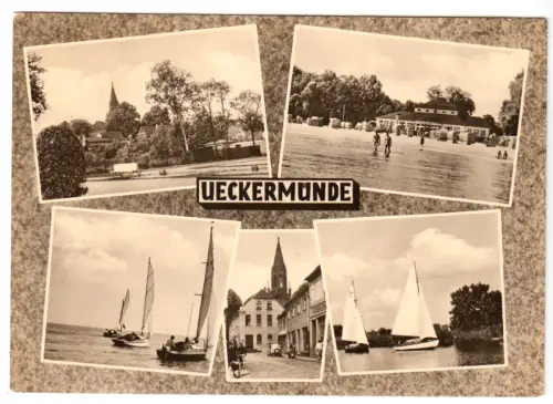 AK, Ueckermünde, fünf Abb., gestaltet, 1966
