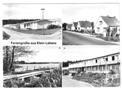 AK,  Gross Labenz Kr. Sternberg Meckl., OT Klein Labenz, vier Abb., 1982