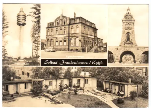 AK, Bad Frankenhausen Kyffh., vier Abb., u.a. Jugendherberge, 1971