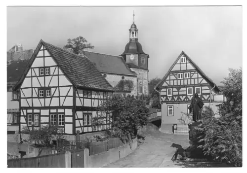 AK, Möhra, Stammhaus, Kirche und Denkmal, 1984