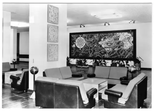 AK, Finsterbergen Thür. Wald, FDGB-Heim "Wilhelm Pieck", Halle, 1976