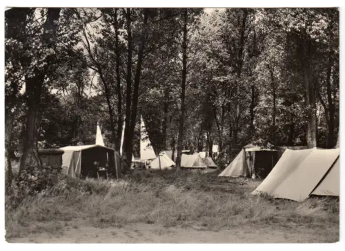AK, Rubow Kr. Schwerin, OT Flessenow, Zeltplatz, 1974