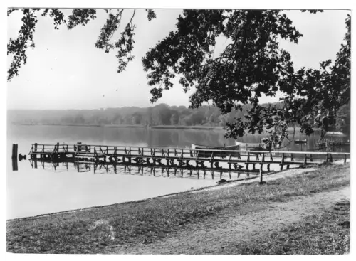 AK, Plau Kr. Lübz, Bootsstege am Plauer See, 1967