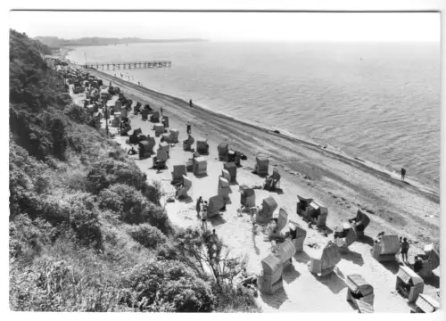 AK, Ostseebad Rerik Kr. Bad Doberan, Am Strand, belebt, 1981