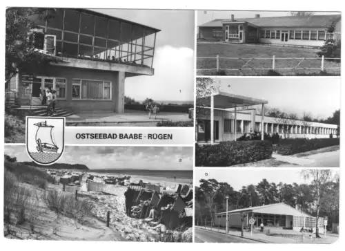 AK, Baabe auf Rügen, fünf Abb., 1986