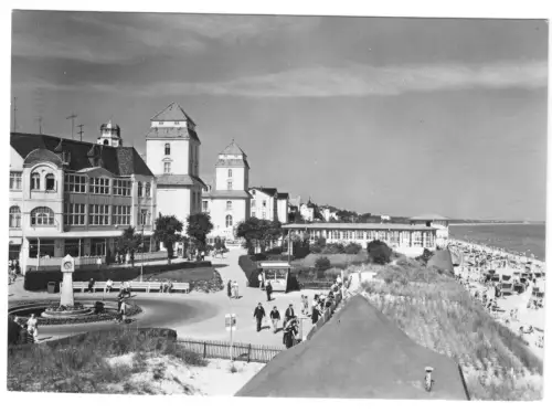 AK, Binz auf Rügen, Kurhaus am Strand, 1967