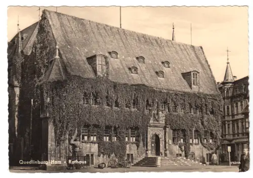 AK, Quedlinburg, Rathaus, 1960