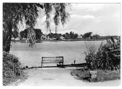 AK, Parchim, Blick über den Wockersee, 1975