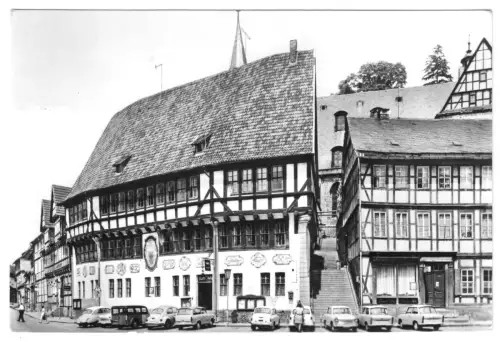 AK, Stolberg Harz, Partie am Rathaus, 1980