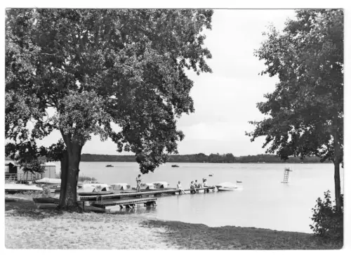 AK, Wendisch Rietz, Badestelle am Schermützelsee, 1967