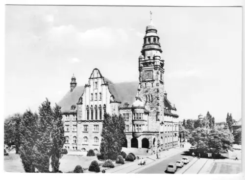 AK, Wittenberge, Blick zum Rathaus, 1970