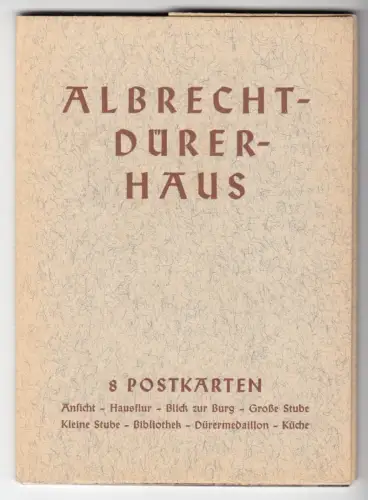 AK-Mappe, (8) AK, Nürnberg, Albrecht-Dürer-Haus, um 1965