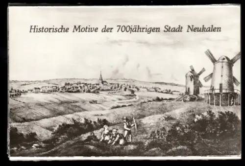 AK-Mappe, (3 + 6) AK, Historische Motive der 700jährigen Stadt Neukalen, 1981