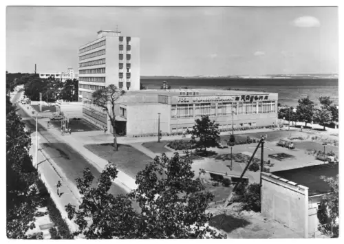 AK, Ostseebad Binz Rügen, FDGB-Heim "Arkona" und Urlauberrestaurant, 1985