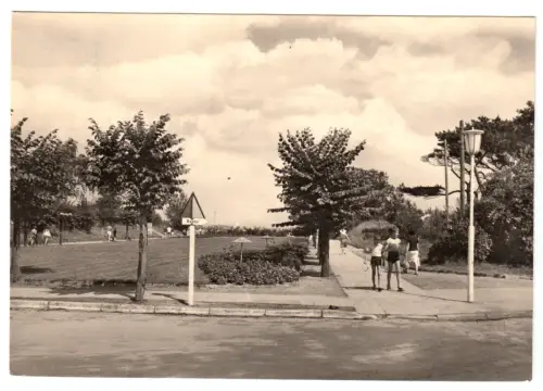 AK, Baabe Rügen, Promenade, Version 1, 1970