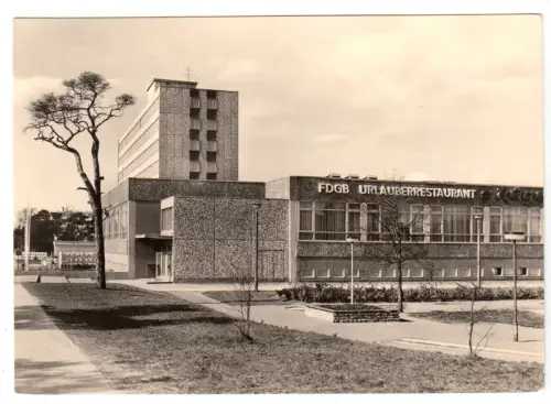 AK, Ostseebad Binz Rügen, Urlauberrestaurant "Rügen", 1977