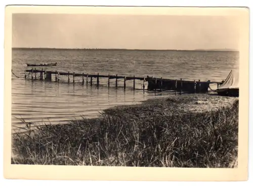 AK, Ummanz Rügen, Seesteg, 1961, Echtfoto, Handabzug