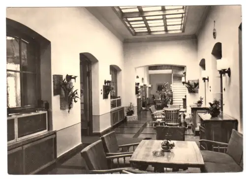 AK, Lauterbach Rügen, Erholungsheim "Haus Goor", Wandelhalle, 1967