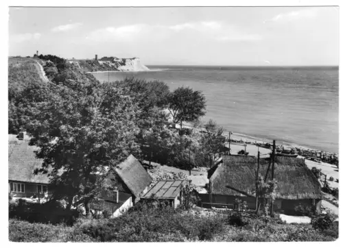 AK, Puttgarten Rügen, OT Vitt, Teilansicht mit Blick nach Kap Arkona, V.3, 1977