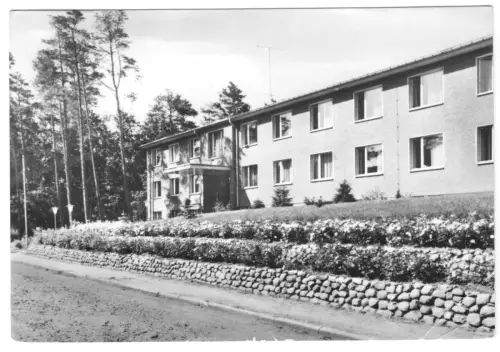 AK, Baabe Rügen, Ferienheim des Stahlwerkes Hennigsdorf, 1974