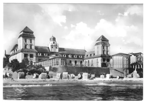 AK, Ostseebad Binz Rügen, Kurhaus, Teilansicht, Version 2, 1968