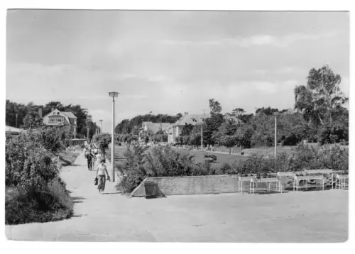 AK, Baabe Rügen, Promenade, Version 3, 1972