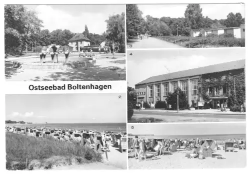 AK, Ostseebad Boltenhagen, fünf Abb., u.a. Wasserspiele, 1984
