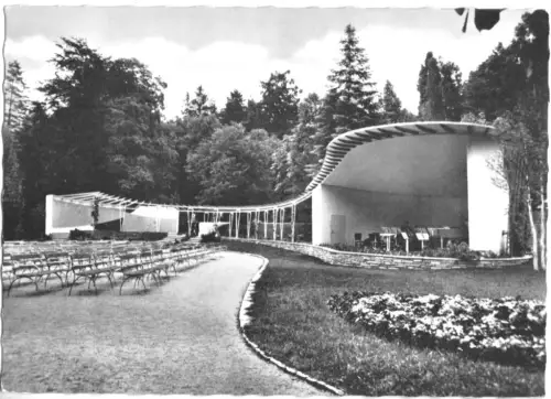 AK, Bad Wildungen, Musik-Pavillion im Kurpark, um 1962