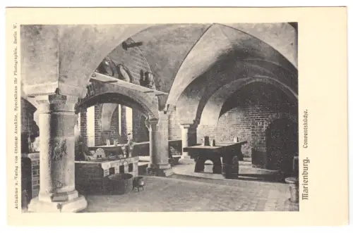 AK, Marienburg Westpr., Malbork, Die Marienburg, Conventsküche, um 1912