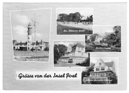 AK, Insel Poel, fünf Abb., gestaltet, 1964