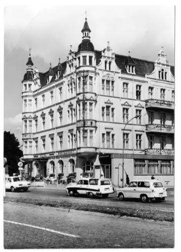 AK, Stralsund, Bahnhofshotel, 1971
