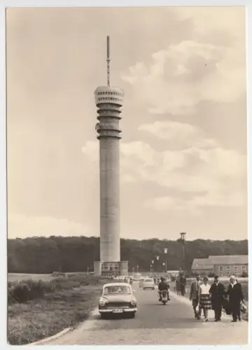 AK,  Schwerin Zippendorf, Fernsehturm, Version 3, 1966