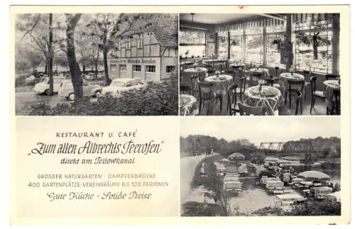 AK, Berlin Wannsee, Café und Restaurant "Zum alten Albrechts Teerofen", 1960