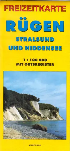Freizeitkarte, Rügen mit Stralsund und Hiddensee, 2004