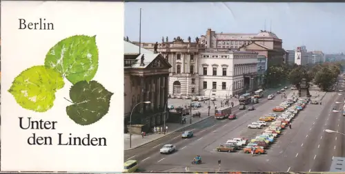 AK-Heft, Leporello, (9) AK, Berlin, Unter den Linden, 1983