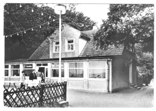 AK, Thiessow Rügen, HO-Gaststätte "Strandkaffee", 1977