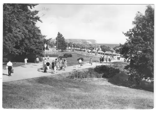 AK, Ostseebad Göhren Rügen, Promenade, belebt, 1971