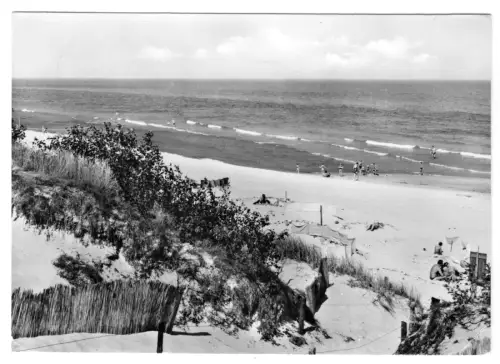 AK, Ostseebad Dranske Rügen, Strand am Bakenberg, 1979
