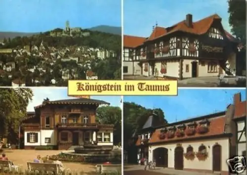 AK, Königstein im Taunus, vier Abb., 1988