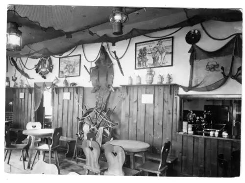 AK, Kühlungsborn Kr. Bad Doberan, Sturm-Klause, Gastraum, 1963