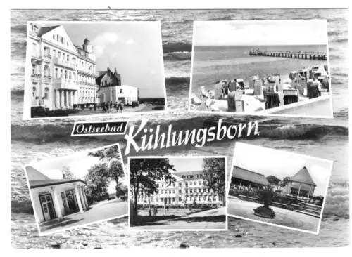 AK, Kühlungsborn Kr. Bad Doberan, fünf Abb., gestaltet, 1966