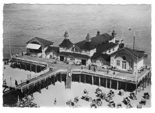 AK, Sellin Rügen, Partie an der Seebrücke, 1961
