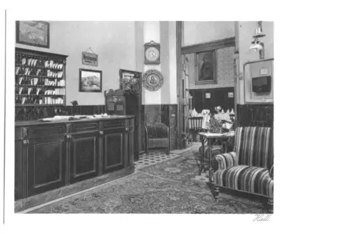 AK, Wien, Hotel "Sächsischer Hof", Wien II, Taborstr. 46a, Halle, um 1913