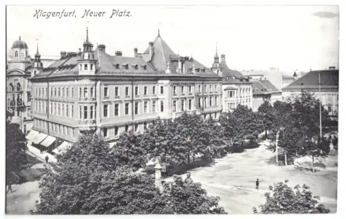 AK, Klagenfurt, Kärnten, Neuer Platz, 1908