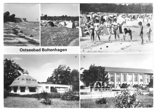 AK, Ostseebad Boltenhagen, fünf Abb., u.a. Zeltplatz, 1984